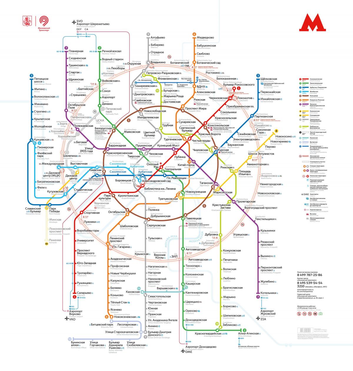 kereta bawah tanah Moskow peta