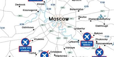 Peta dari bandara Moskow