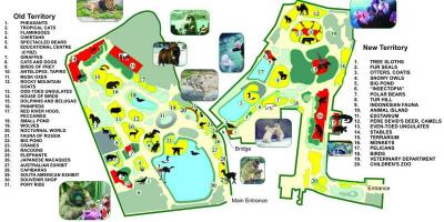 Peta kebun binatang Moskwa
