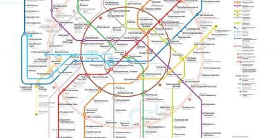 Kereta bawah tanah Moskow peta
