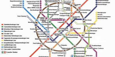 Moscow metro map dalam bahasa inggris