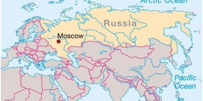Moskow pada peta Rusia