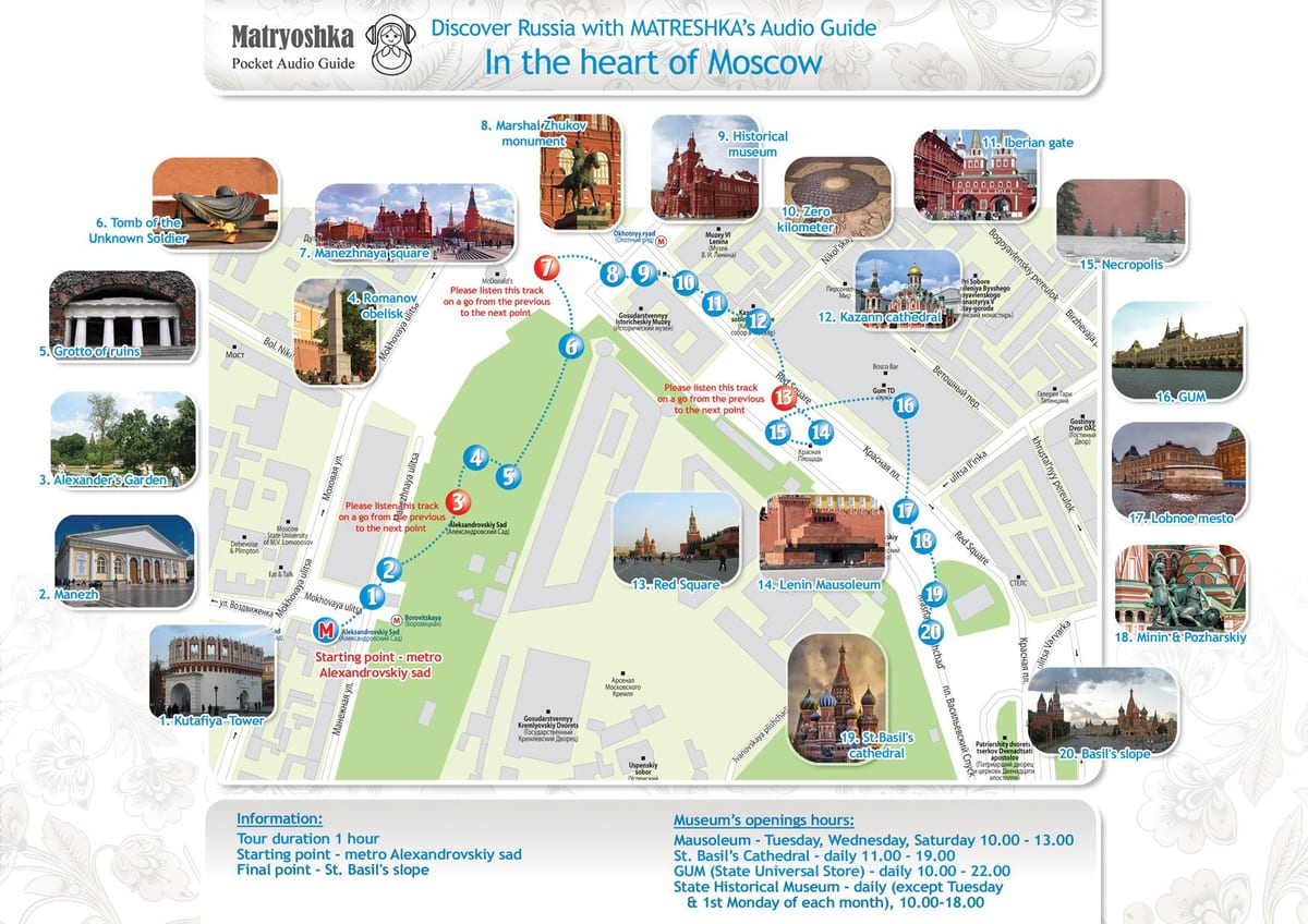 Moskow peta wisata