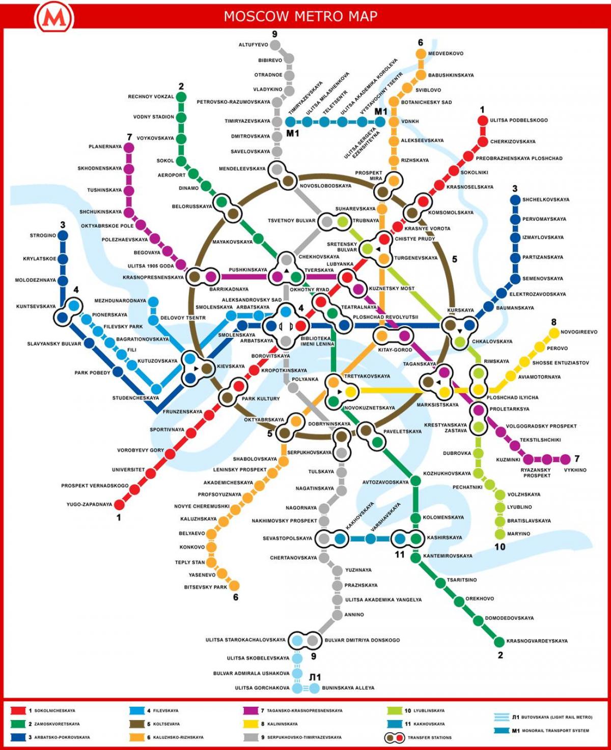 peta kereta bawah tanah Moskow
