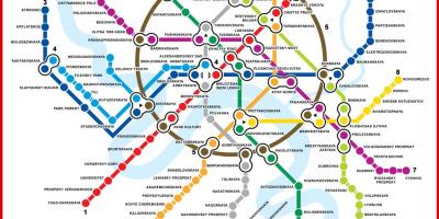 Peta kereta bawah tanah Moskow