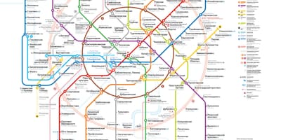 Peta dari metro Moskow